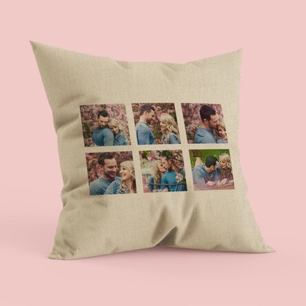 Pernă personalizată cu șase poze - In