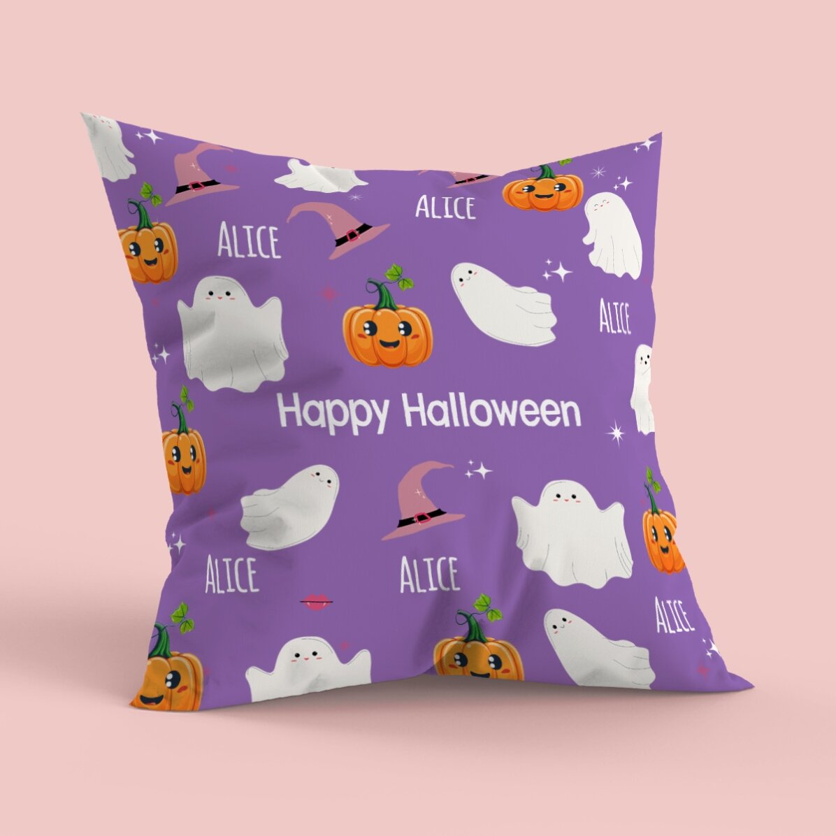 Pernă personalizată cu text - Cute Halloween