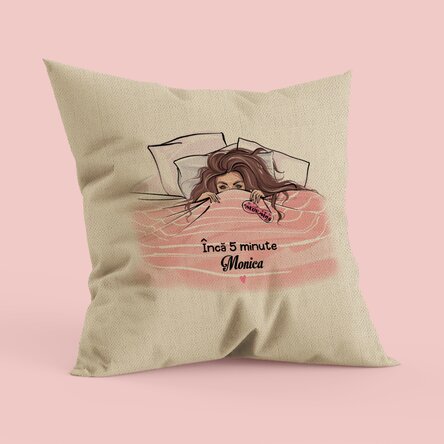 Pernă personalizată cu text - Sleeping beauty - In