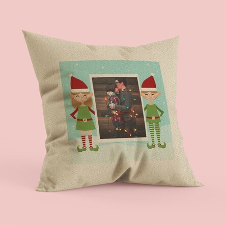 Pernă personalizată Happy Elf - In