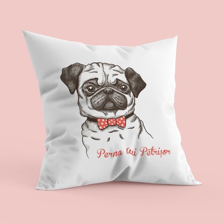 Pernă personalizată - Pug
