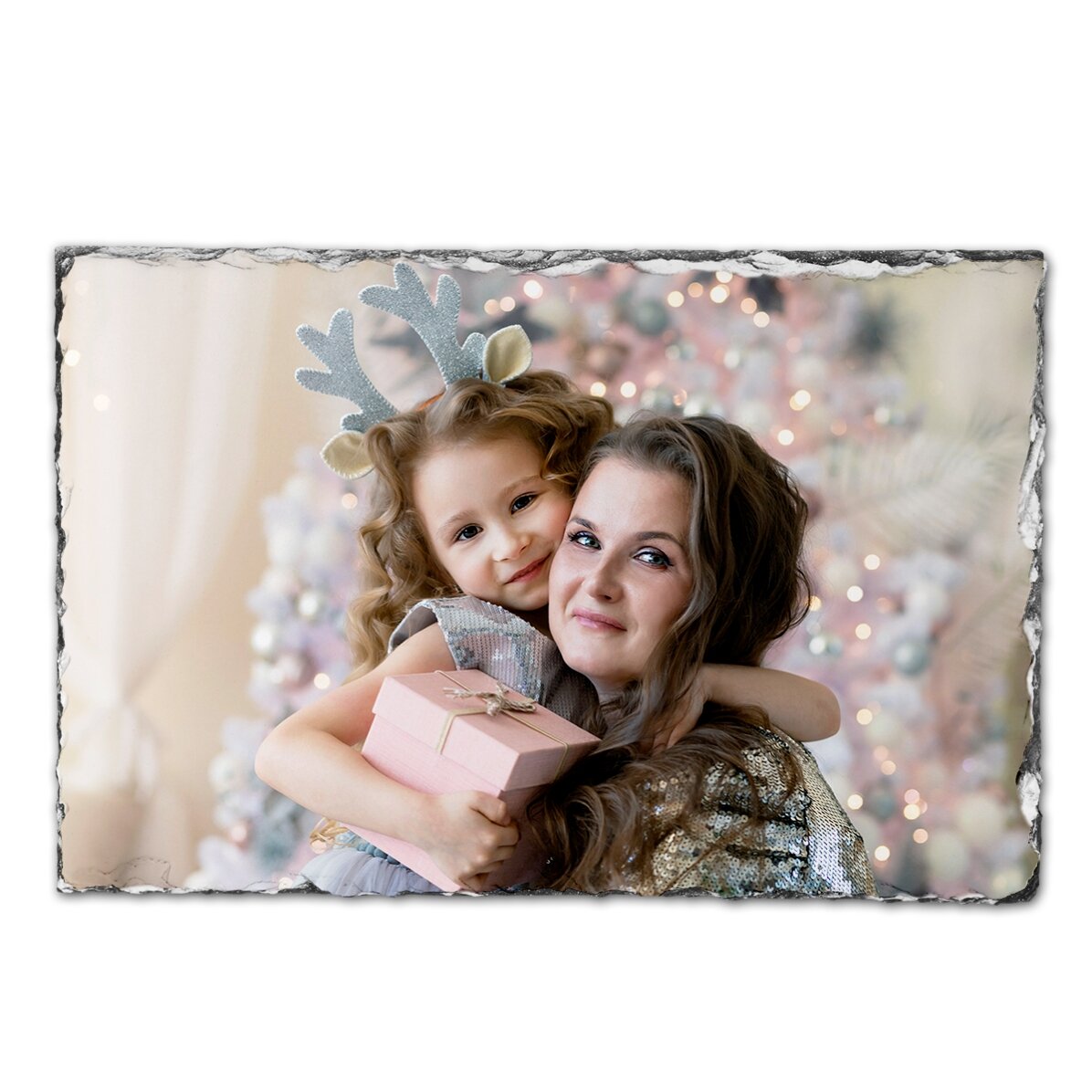 Placă de ardezie personalizată cu o poză