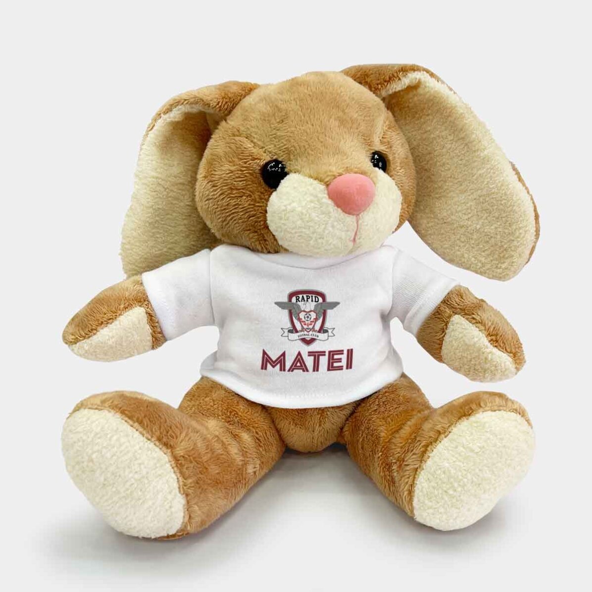 Pluș iepure FC Rapid 1923 personalizat cu nume