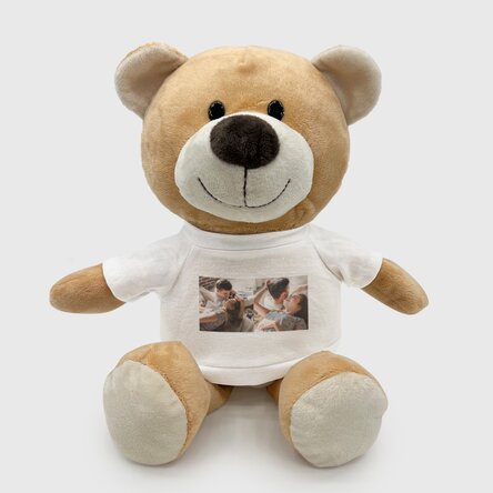 Pluș ursuleț personalizat cu doua poze