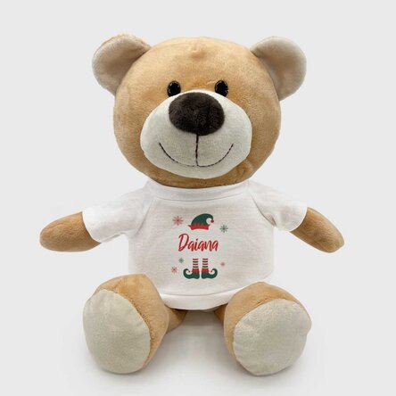 Pluș ursuleț personalizat cu text - Elf