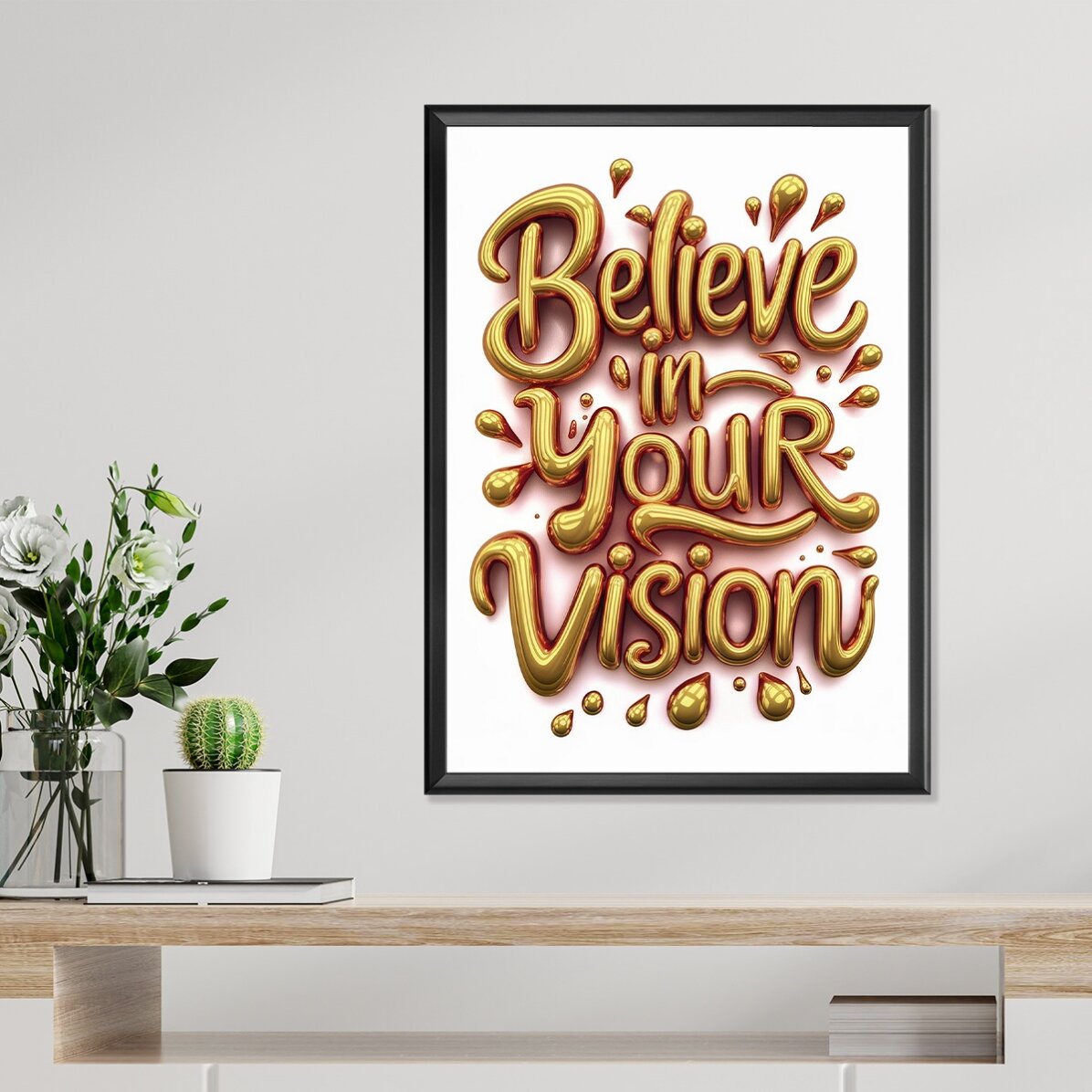 Poster Believe in your vision