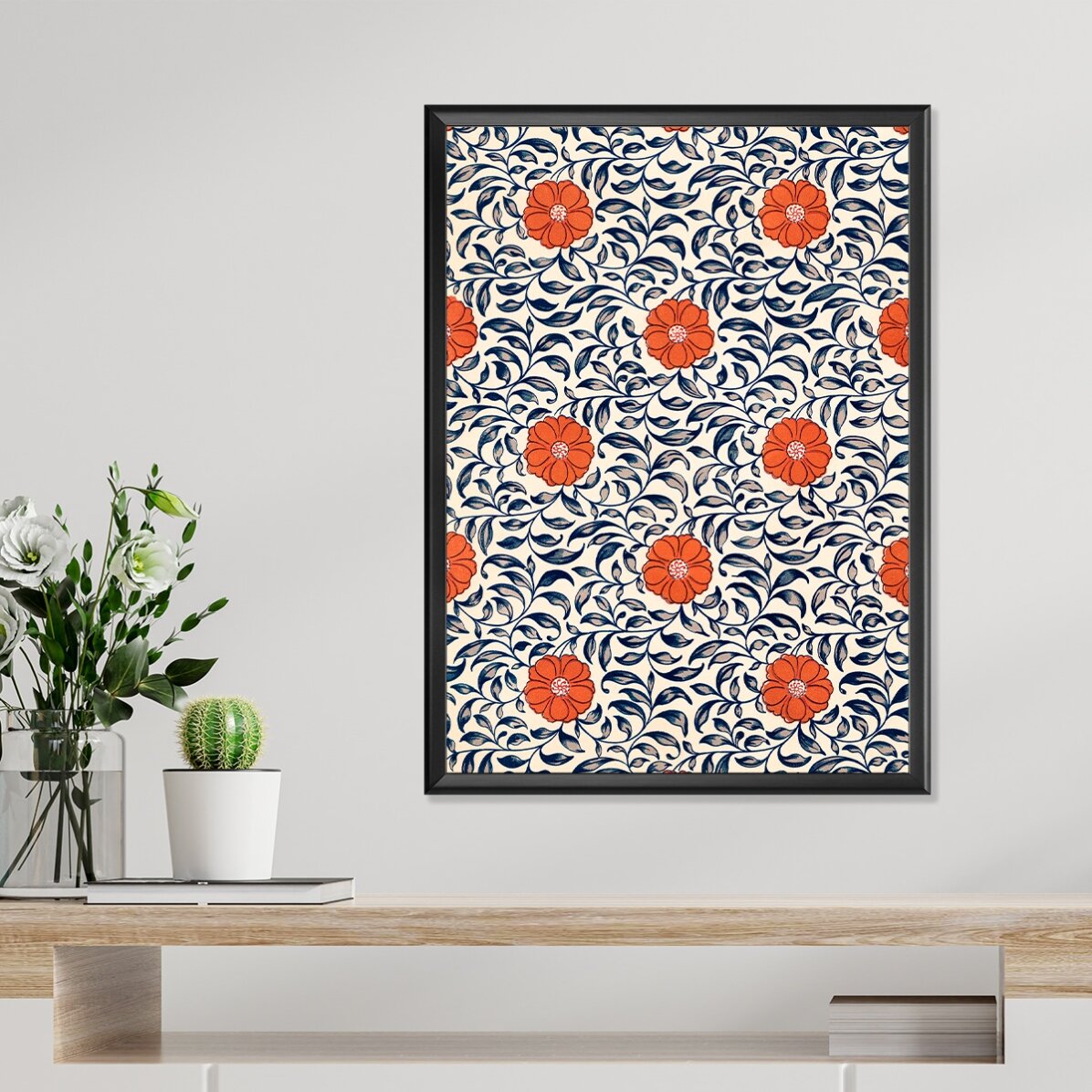 Poster Flori chinezești roșii