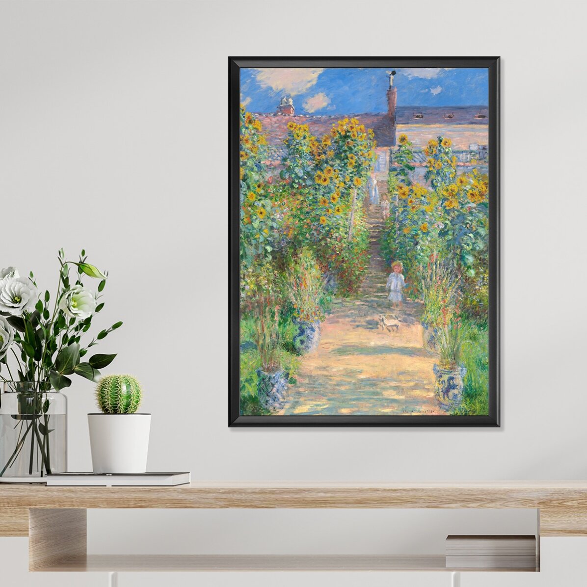 Poster Claude Monet, Grădina artistului 1881