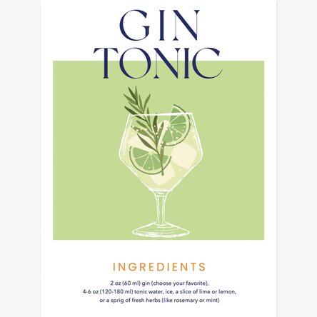 Poster Gin Tonic