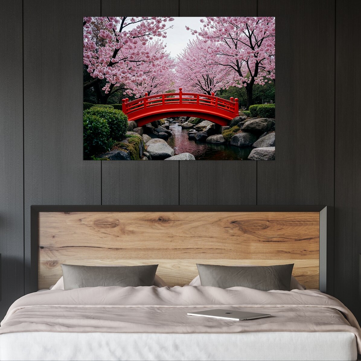 Poster Grădină Japoneză - Cireși înfloriți