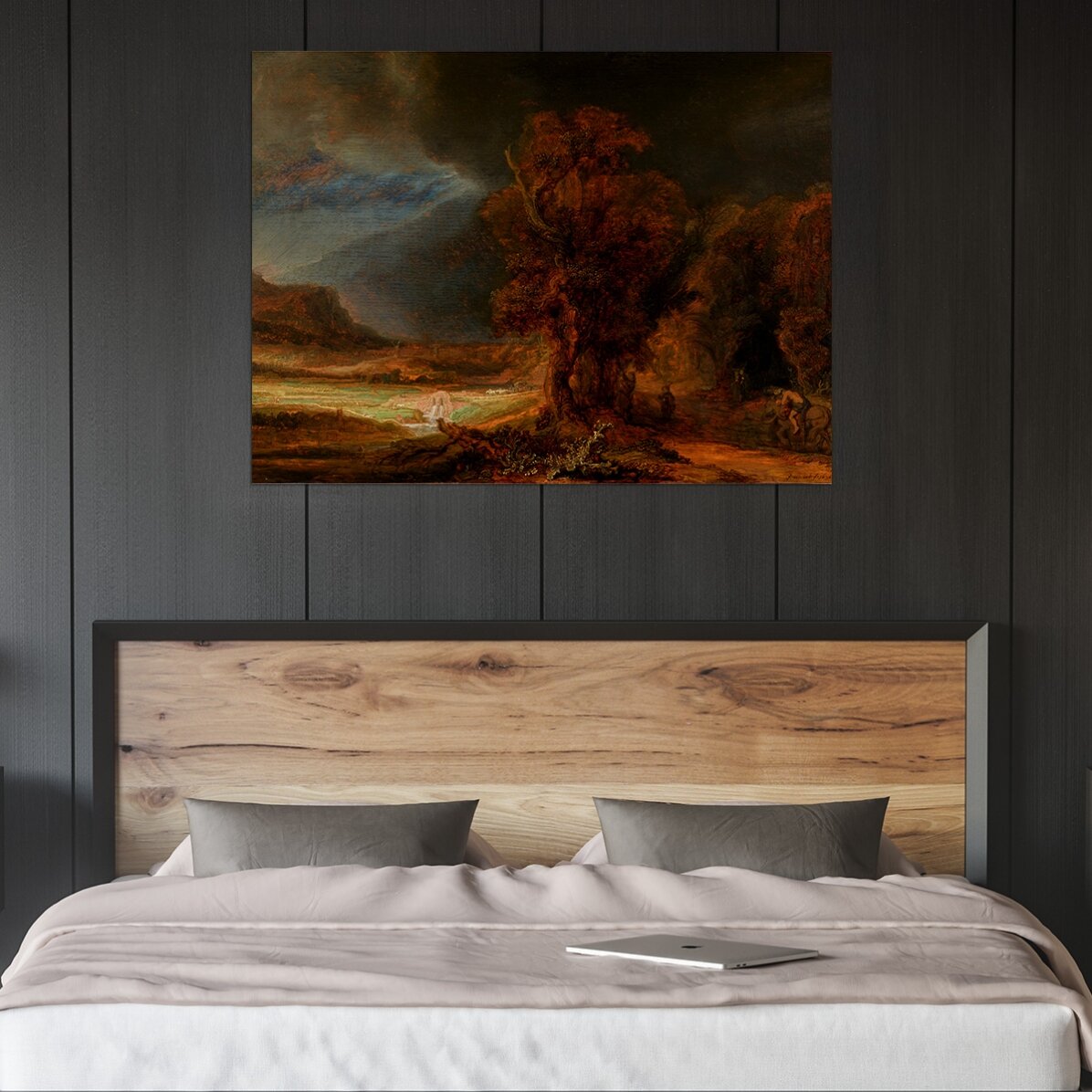 Poster landscape - Rembrandt van Rijn - Peisaj cu bunul samaritean 1638