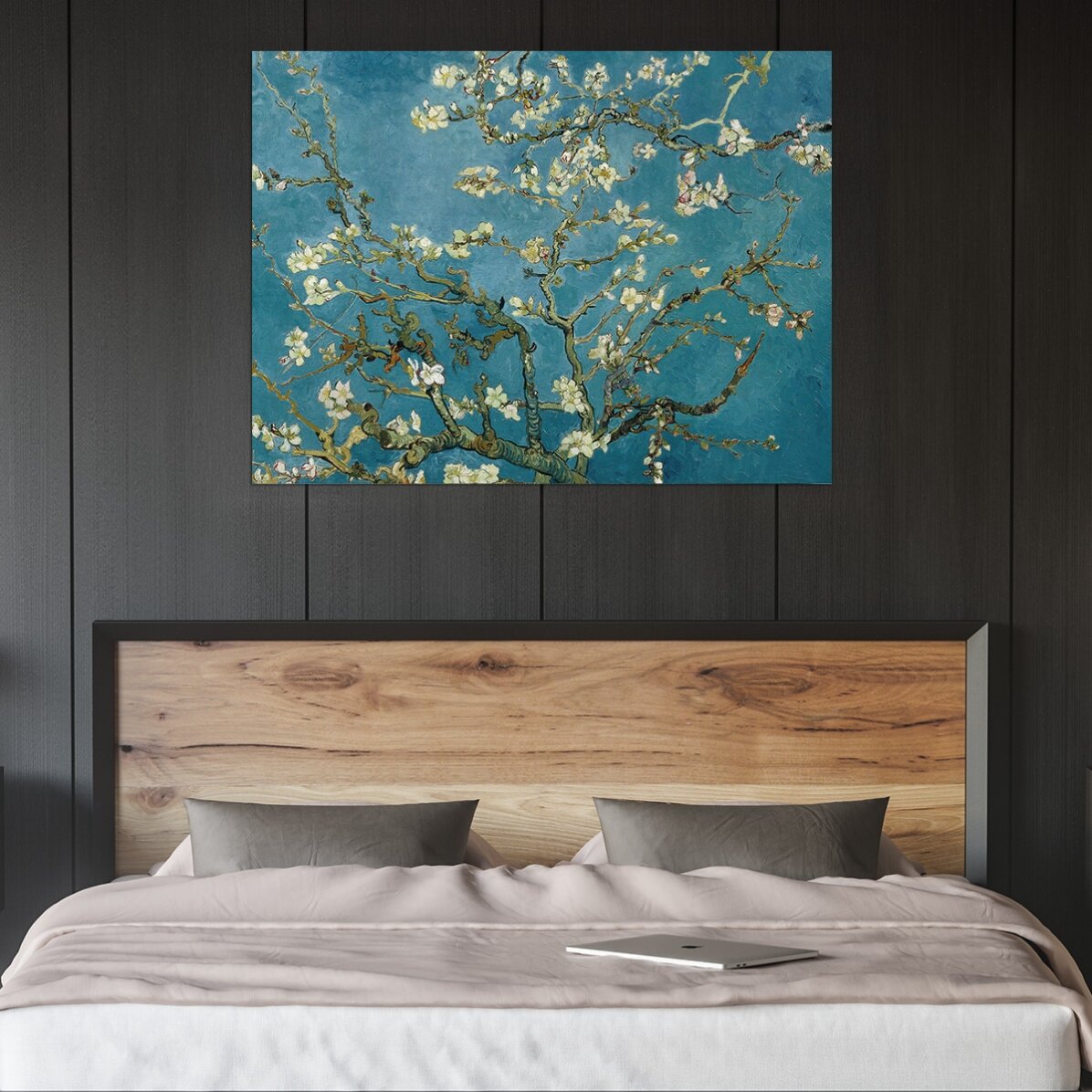 Poster landscape - Vincent Van Gogh - Ramuri de migdal înflorit 1890