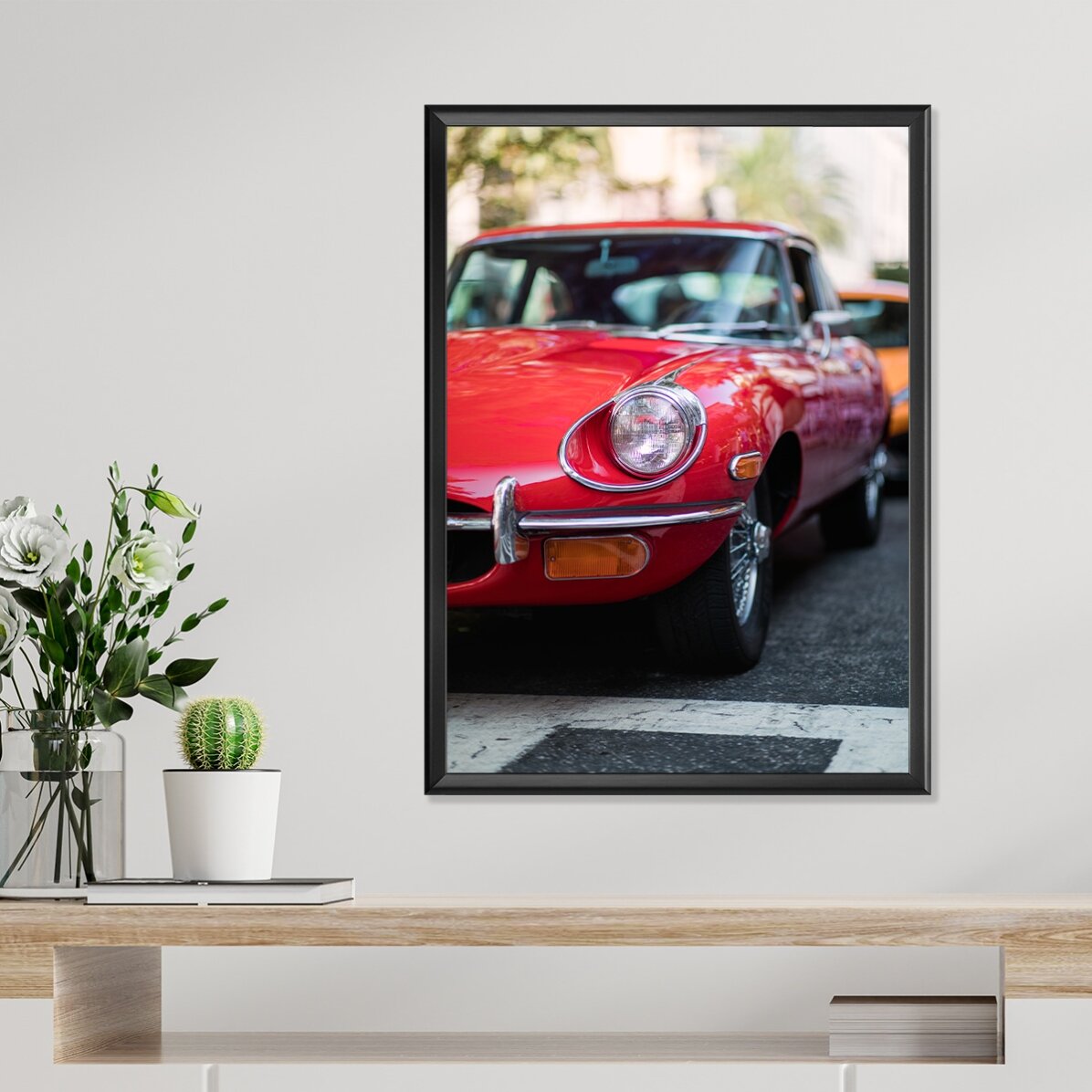 Poster Mașină roșie vintage