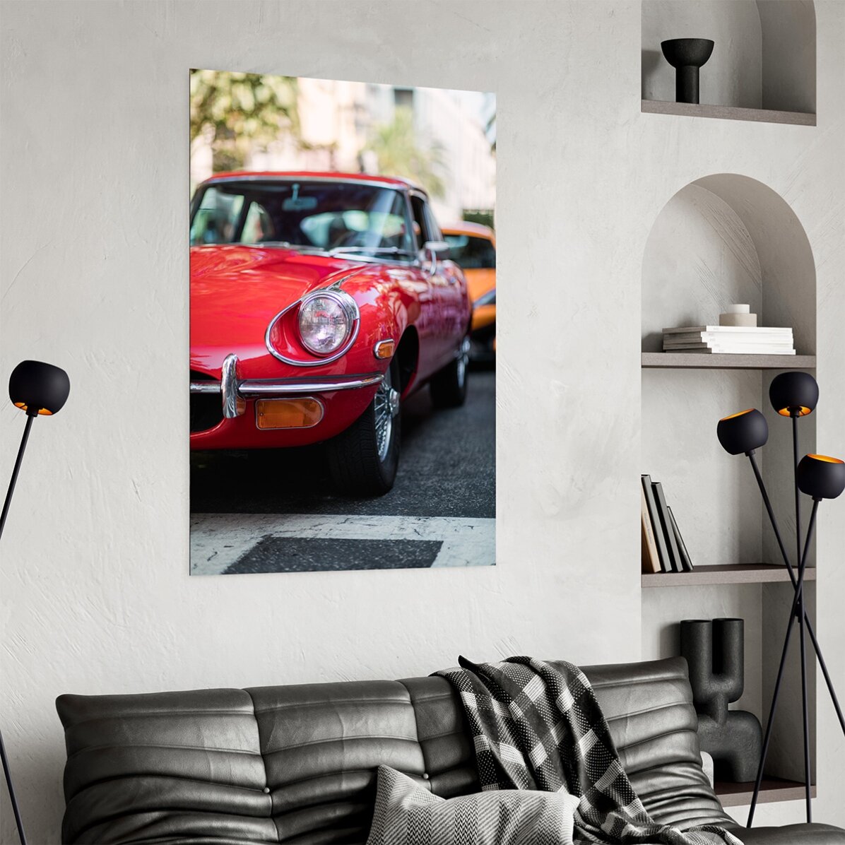 Poster Mașină roșie vintage
