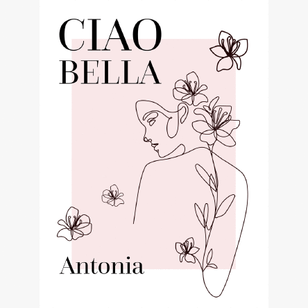 Poster personalizat cu text - Ciao Bella