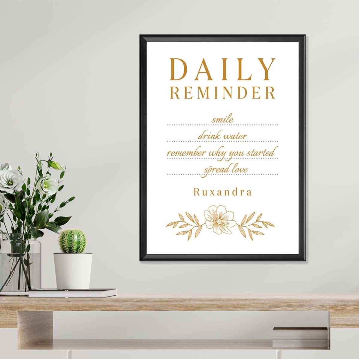 Poster personalizat cu text - Daily Reminder