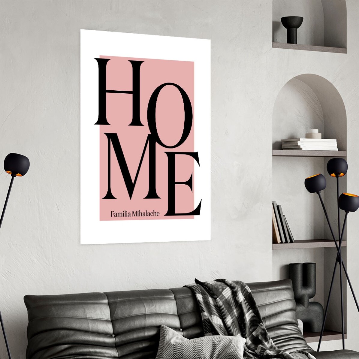 Poster personalizat cu text - Home