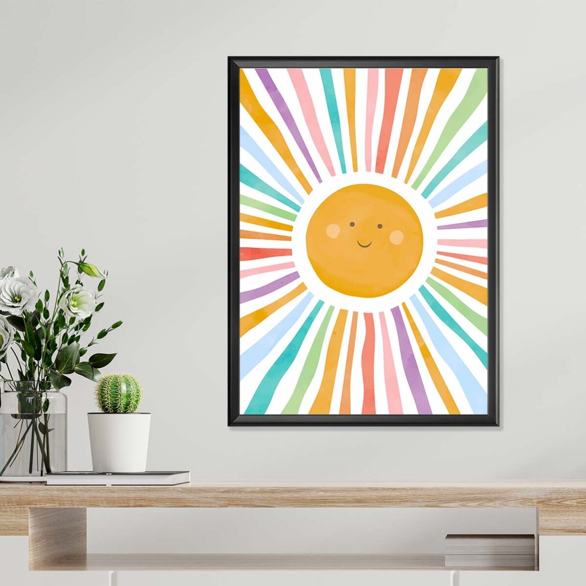 Poster Soare colorat