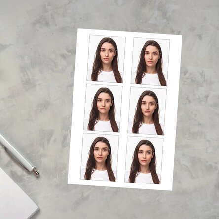 Dokumentumokhoz szükséges fényképek – útlevél típusú – 3,5 x 4,5 cm