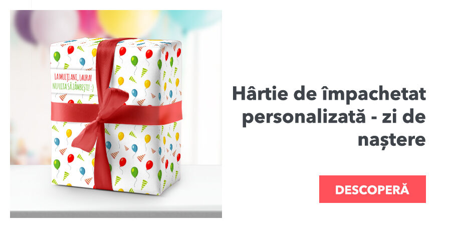 Személyre szabott csomagolópapír - születésnap