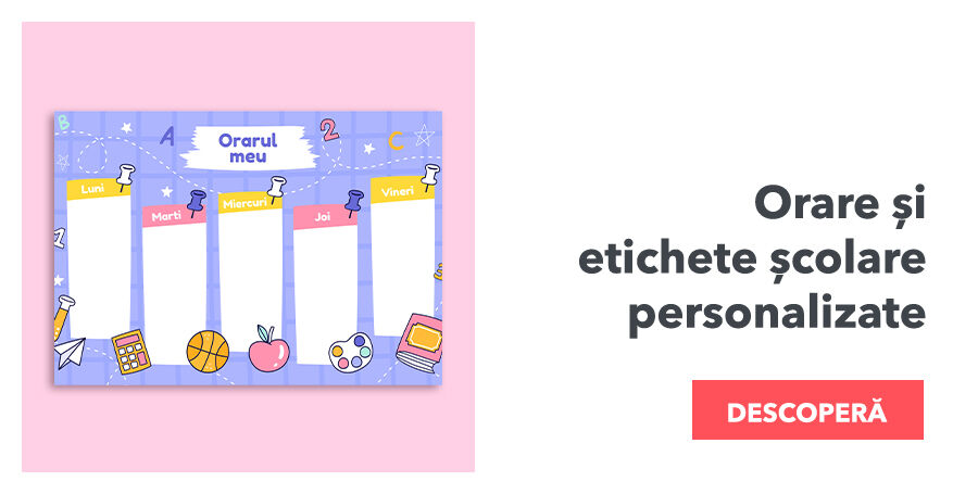 Orare și etichete autoadezive școlare
