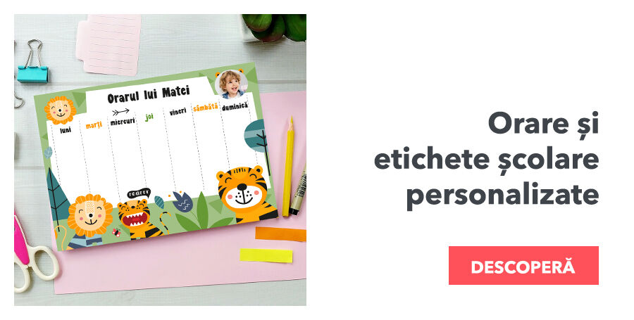 Órarendek, öntapadó címkék és könyvjelzők iskolák számára