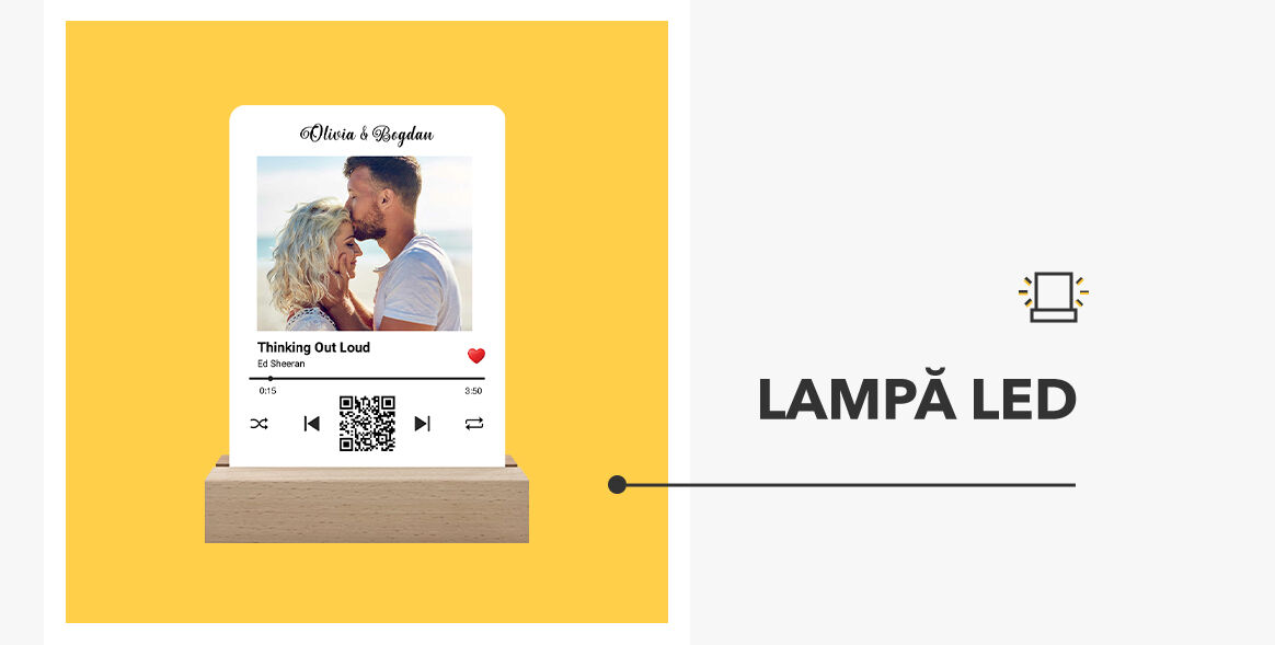 Személyre szabott LED éjszakai lámpa