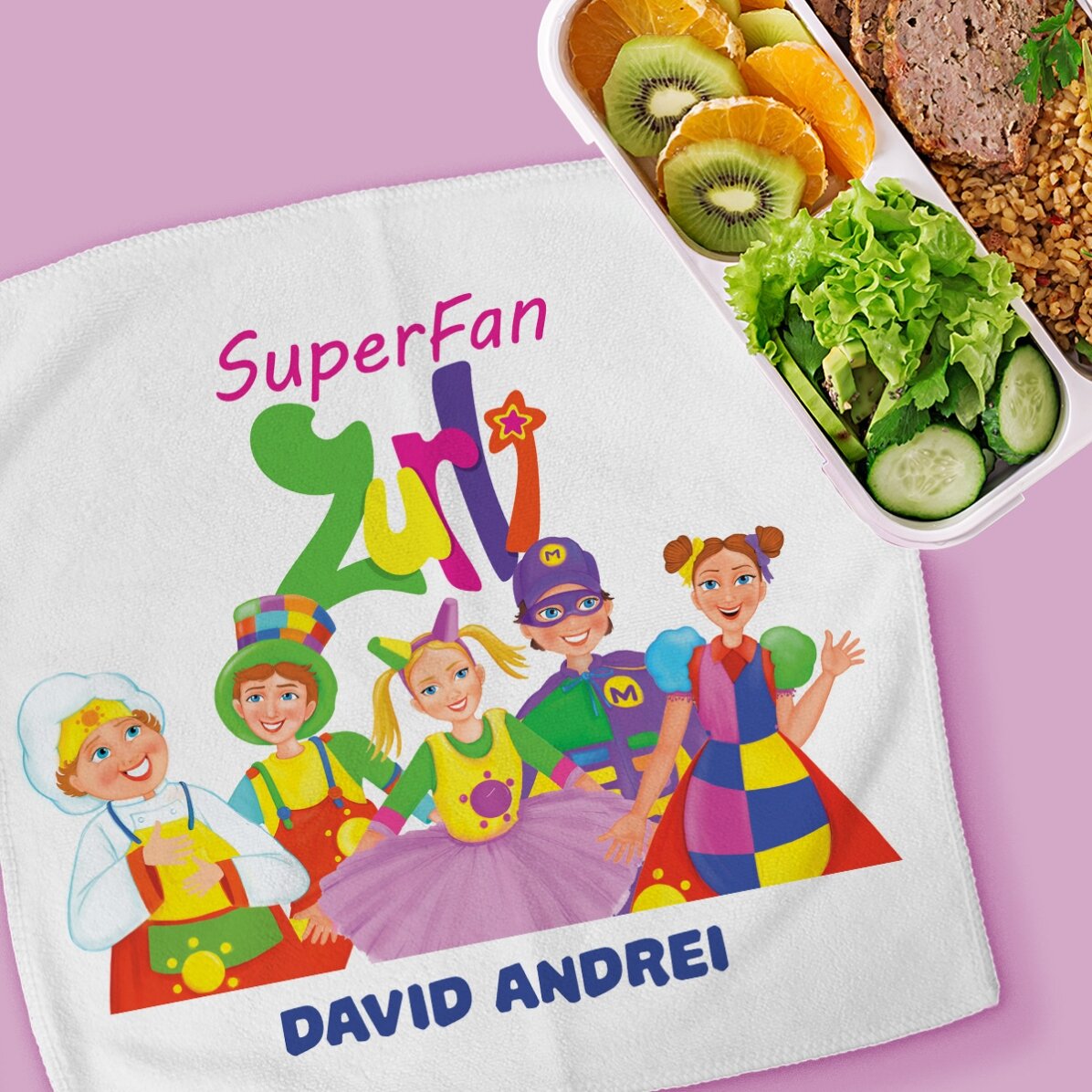 Prosop personalizat cu nume - SuperFan Zurli