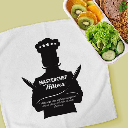 Prosop personalizat cu text - Masterchef