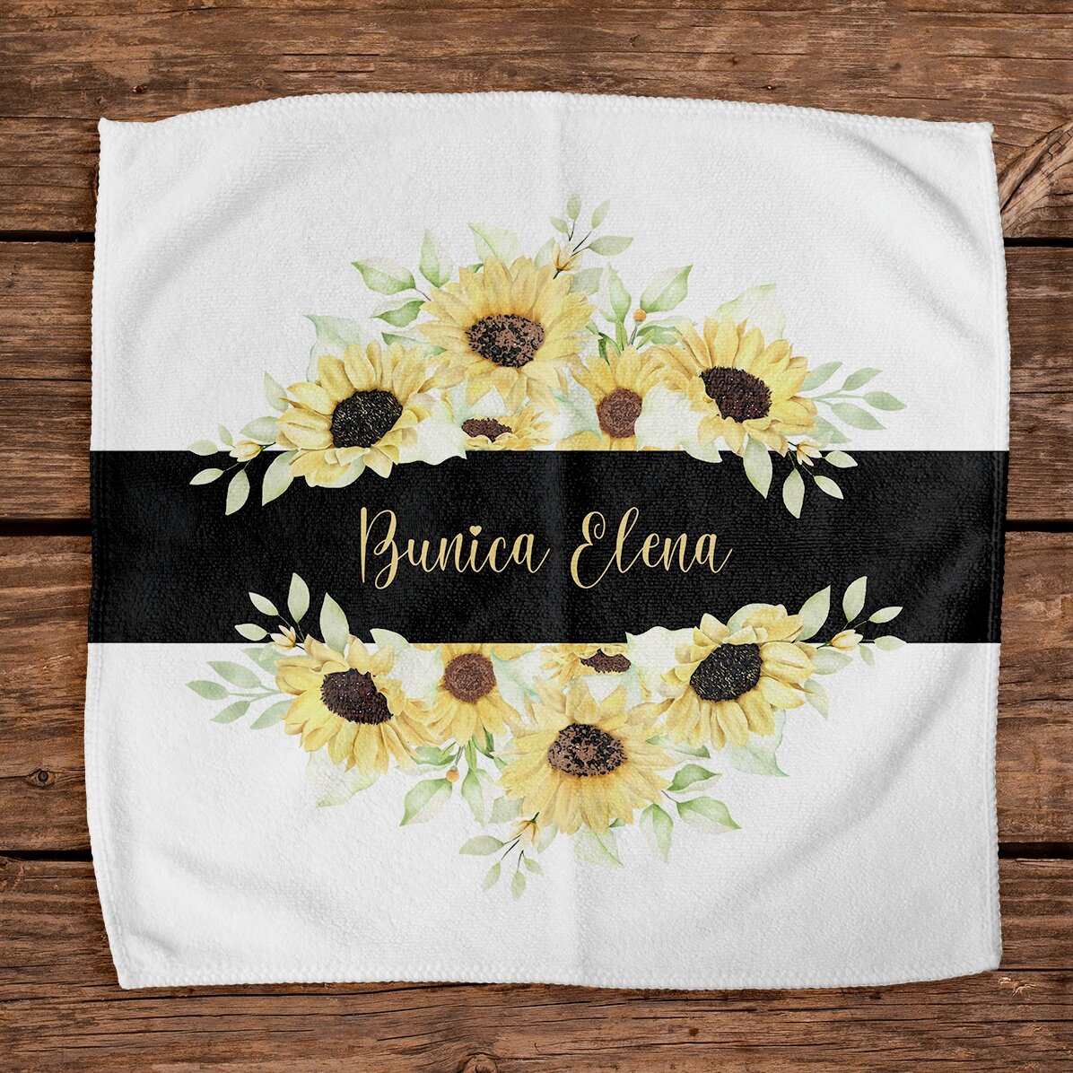 Prosop personalizat cu text pentru bunica