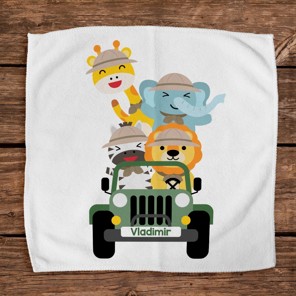 Prosop personalizat cu text - Safari