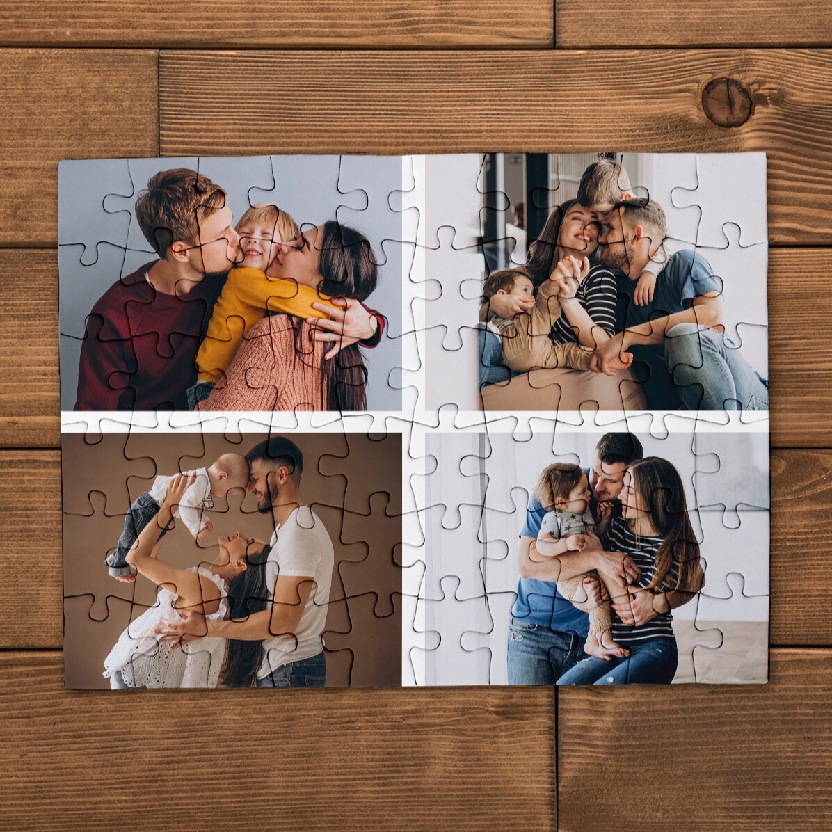 Puzzle personalizat cu 4 poze 20x15 cm 