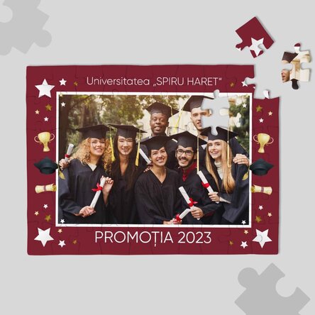 Puzzle personalizat cu o poză - Absolvire