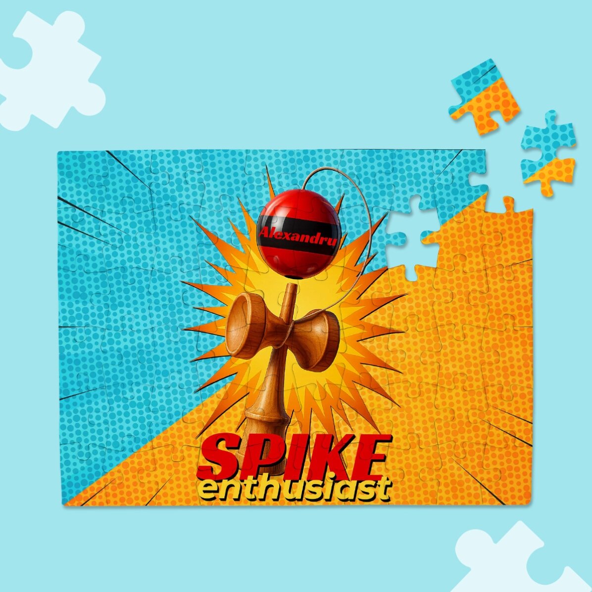 Puzzle personalizat pentru copii - Spike Enthusiast
