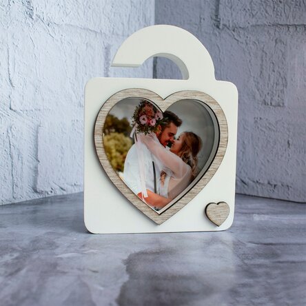 Ramă foto de birou cu o poză - model lacăt