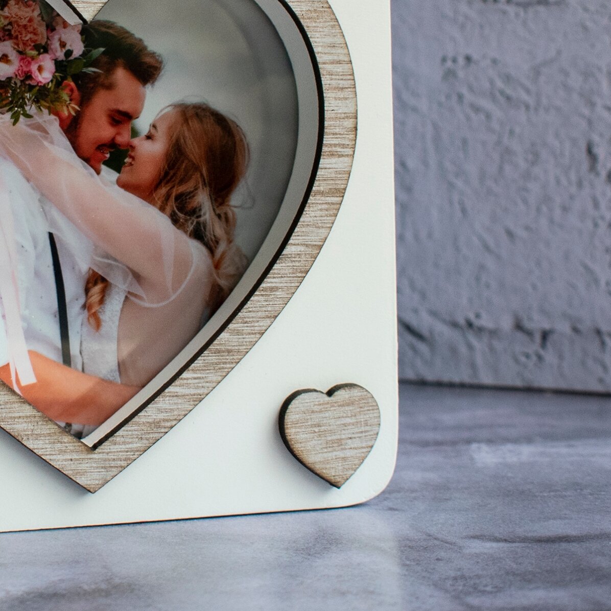 Ramă foto de birou cu o poză - model lacăt