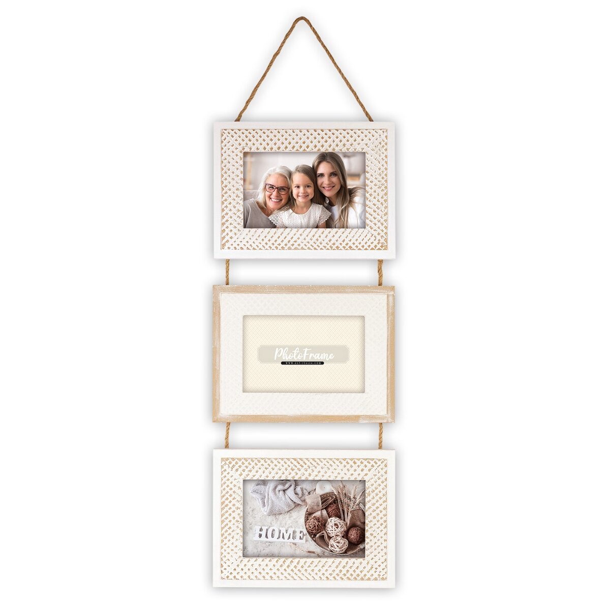 Ramă foto cu 3 poze 10x15 cm