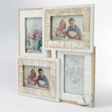 Ramă foto cu 4 poze 35x35 cm - model vintage