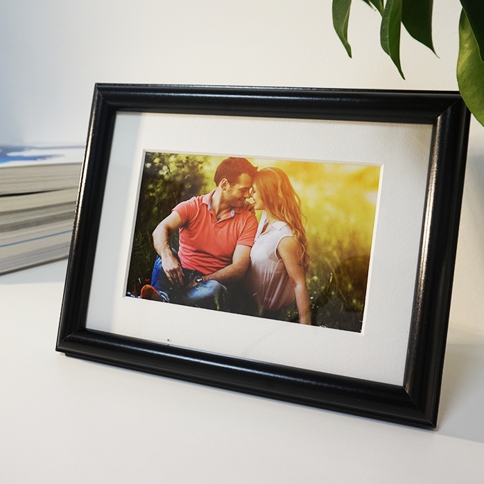 Ramă foto personalizată cu o poză - passepartout A5 landscape