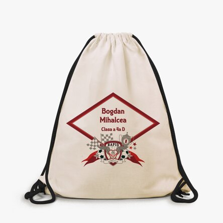 Rucsac FC Rapid personalizat cu text - Victorie