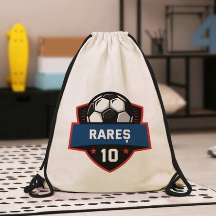 Rucsac personalizat cu mesaj - Fotbal