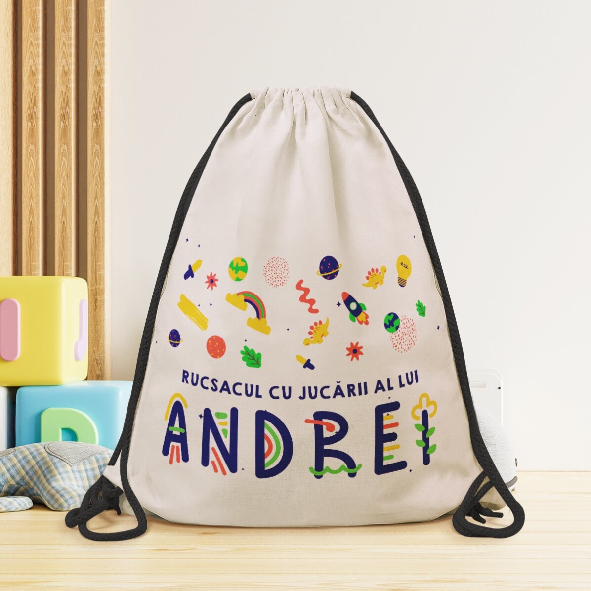 Rucsac personalizat cu text - Jucării