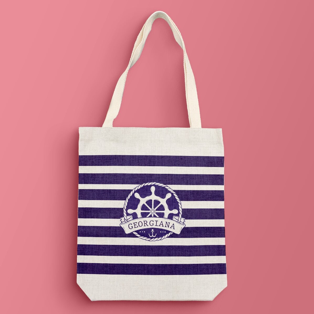 Sacoșă personalizată cu nume - Marine