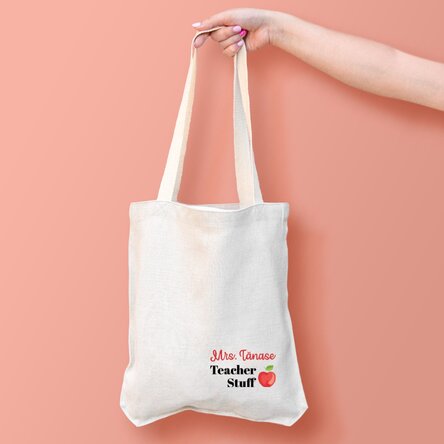 Sacoșă personalizată cu text - Apple