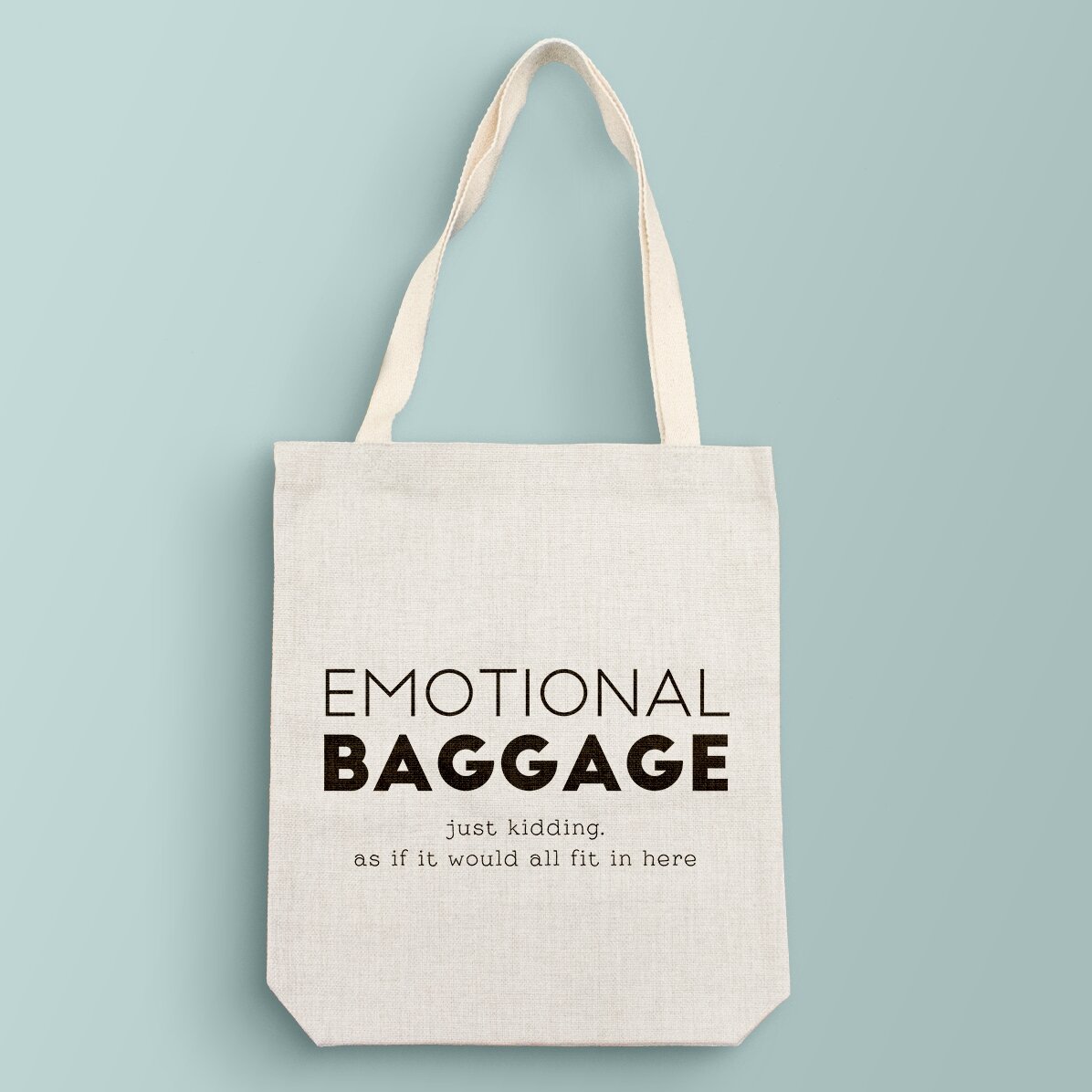 Sacoșă personalizată cu text - Emotional Baggage 