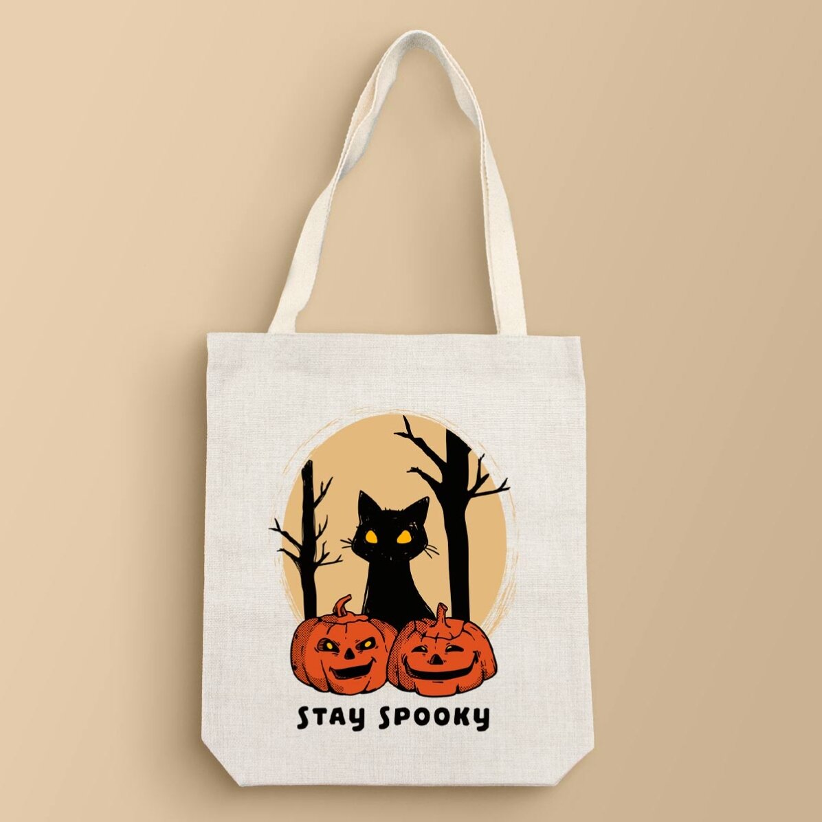 Sacoșă personalizată cu text - Stay Spooky