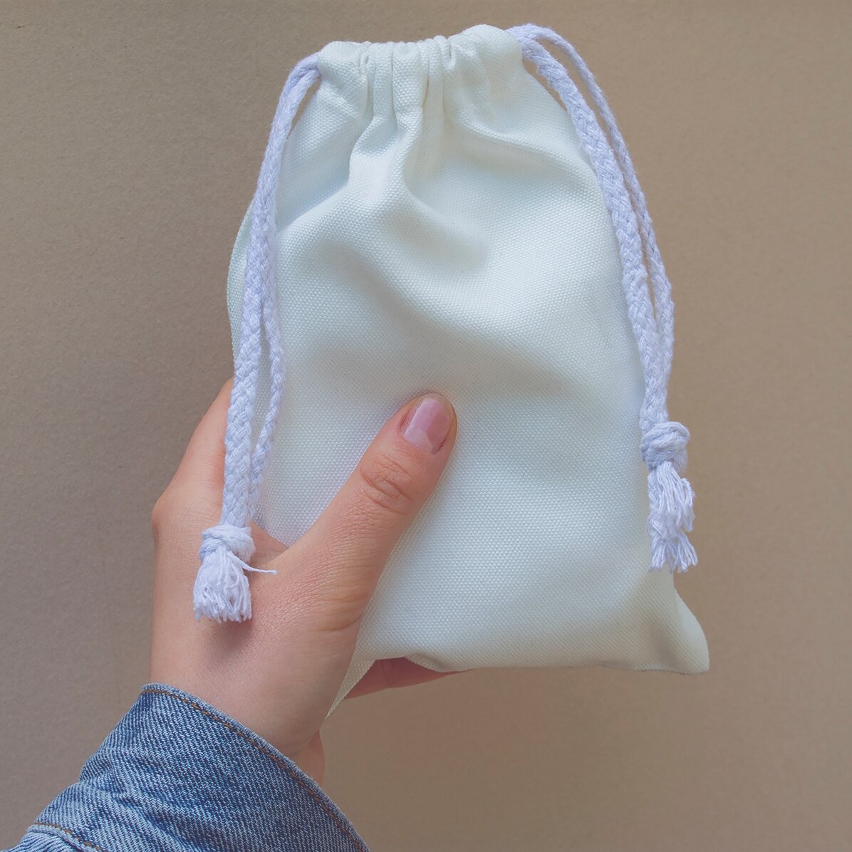 Săculeț mic pentru cadouri personalizat cu text - Save the date