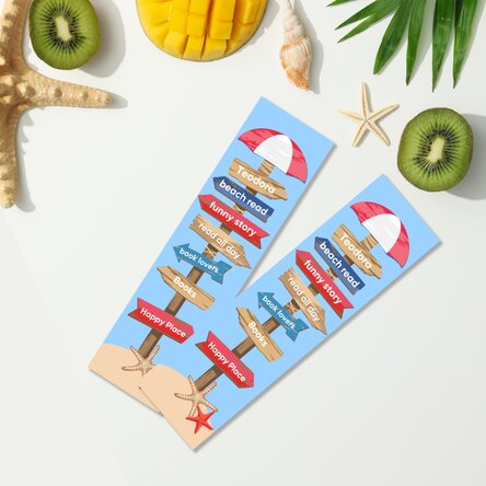 Semn de carte personalizat cu text - Books