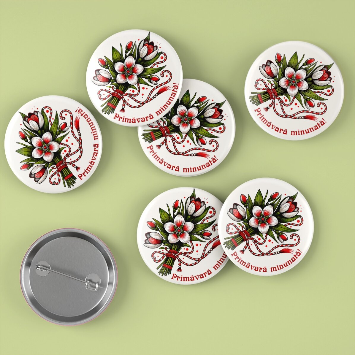 Set 6 insigne - Primăvară minunată!