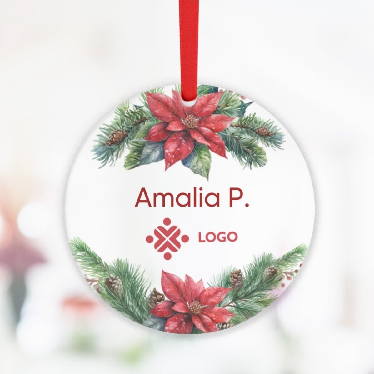 Személyre szabott karácsonyi ajándékkészlet logóval és üzenettel – Christmas